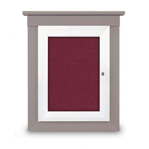 Sliding Glass Enclosed Letterboard, 72"x3